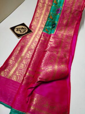 Pure Banaras Soft Silk Patola Sarees With Blouse (4)