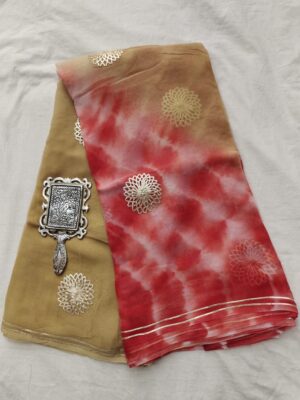 Pure Chiffon Sarees With Blouse (37)