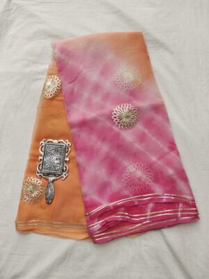 Pure Chiffon Sarees With Blouse (8)