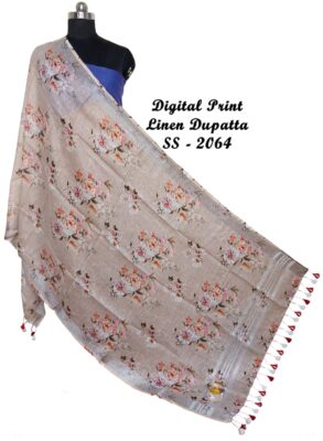 Pure Printed Linen Dupattas With Price (28)