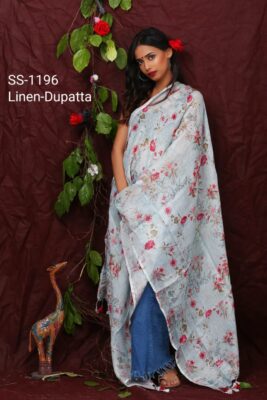 Pure Printed Linen Dupattas With Price (29)