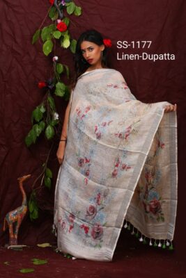 Pure Printed Linen Dupattas With Price (3)
