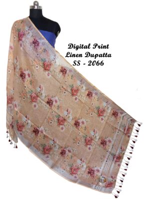 Pure Printed Linen Dupattas With Price (33)