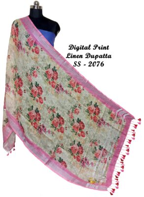 Pure Printed Linen Dupattas With Price (37)