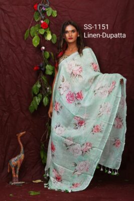 Pure Printed Linen Dupattas With Price (5)