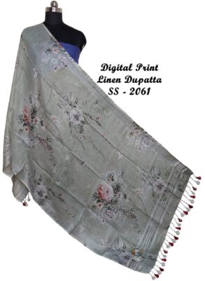 Pure Printed Linen Dupattas With Price (53)