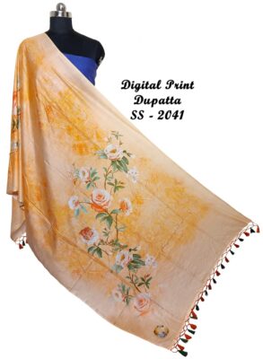 Pure Printed Linen Dupattas With Price (55)