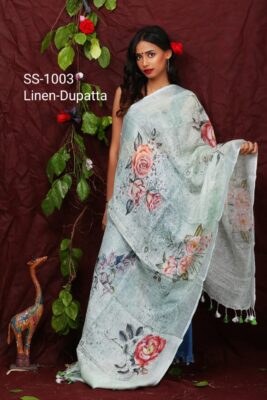 Pure Printed Linen Dupattas With Price (6)