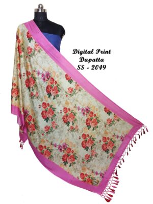 Pure Printed Linen Dupattas With Price (67)
