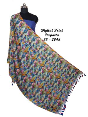 Pure Printed Linen Dupattas With Price (69)