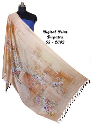 Pure Printed Linen Dupattas With Price (71)