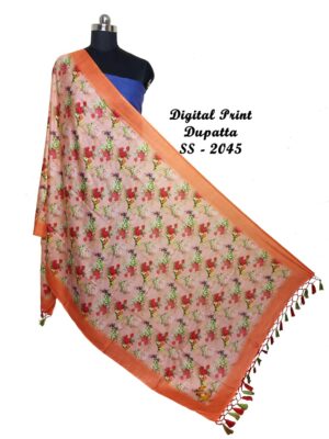 Pure Printed Linen Dupattas With Price (74)