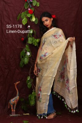 Pure Printed Linen Dupattas With Price (8)