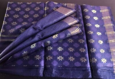 Pure Silk Linen Jamdhani Sarees With Price (1)