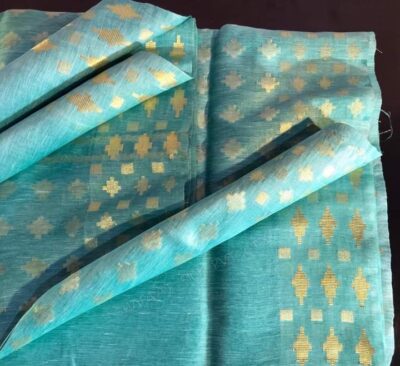 Pure Silk Linen Jamdhani Sarees With Price (20)
