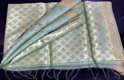 Pure Silk Linen Jamdhani Sarees With Price (22)