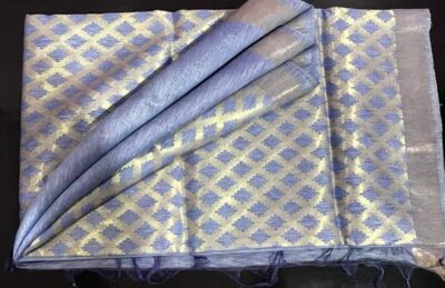 Pure Silk Linen Jamdhani Sarees With Price (24)