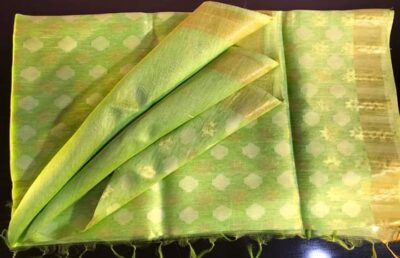 Pure Silk Linen Jamdhani Sarees With Price (25)