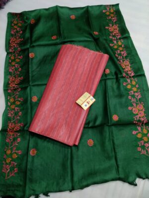 Tussar Silk Mix And Match Dress Materials (1)