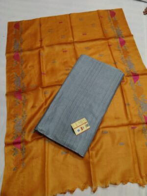 Tussar Silk Mix And Match Dress Materials (15)