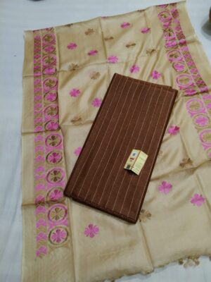 Tussar Silk Mix And Match Dress Materials (2)
