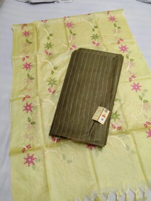 Tussar Silk Mix And Match Dress Materials (6)