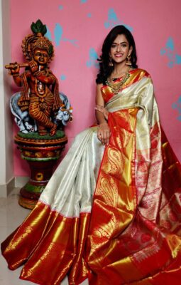 Pure Lite Weight Kanchi Sarees With Blouse (12)
