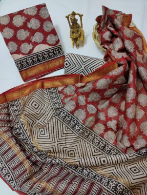 Beautiful Maheshwari Silk Dress Materials (17)