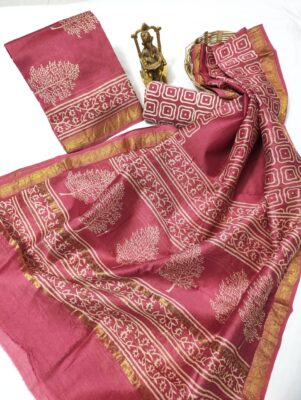 Beautiful Maheshwari Silk Dress Materials (2)