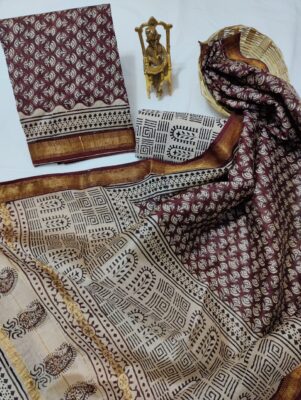 Beautiful Maheshwari Silk Dress Materials (26)