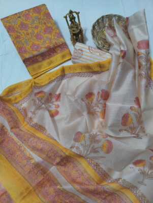 Beautiful Maheshwari Silk Dress Materials (9)