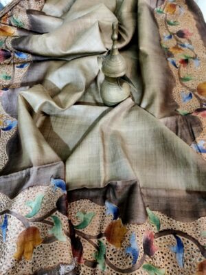 Handloom Pure Tussar Silk Sarees (22)