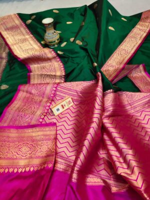 Pure Katan Silk Sarees With Blouse (4)