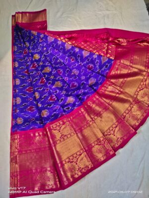 Pure Pochampally Soft Silk Sarees With Blouse (13)
