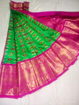 Pure Pochampally Soft Silk Sarees With Blouse (17)