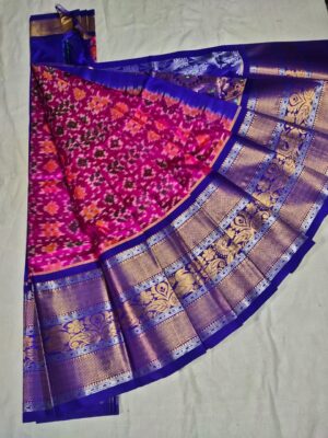 Pure Pochampally Soft Silk Sarees With Blouse (3)
