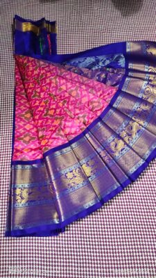 Pure Pochampally Soft Silk Sarees With Blouse (5)