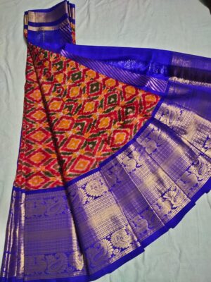 Pure Pochampally Soft Silk Sarees With Blouse (7)