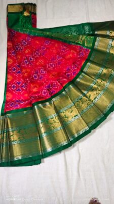 Pure Pochampally Soft Silk Sarees With Blouse (8)