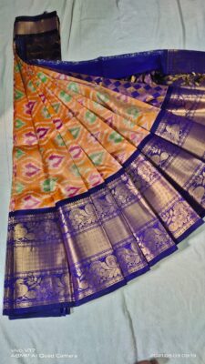 Pure Pochampally Soft Silk Sarees With Blouse (9)