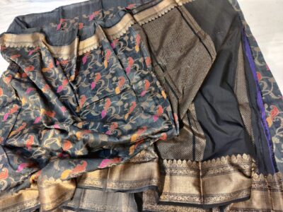 Banaras Handwoven Tussar Silk Sarees (14)