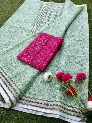 Beautiful Kota Silk Sarees With Block Prints (13)