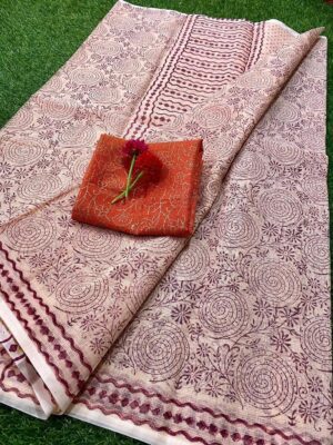 Beautiful Kota Silk Sarees With Block Prints (2)