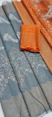 Beautiful Kota Silk Sarees With Block Prints (6)