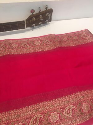 Exclusive Georgeete Sarees With Blouse (11)