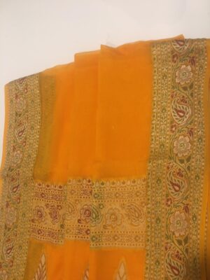 Exclusive Georgeete Sarees With Blouse (14)