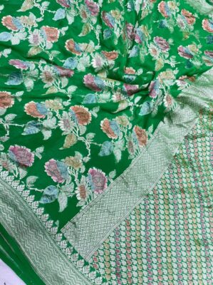 Exclusive Khaddi Georget Sarees With Blouse (1)