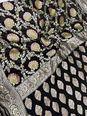 Exclusive Khaddi Georget Sarees With Blouse (12)