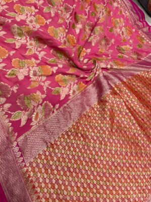 Exclusive Khaddi Georget Sarees With Blouse (18)