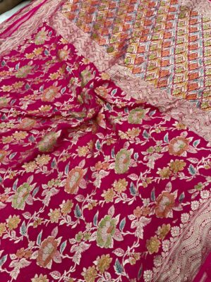 Exclusive Khaddi Georget Sarees With Blouse (25)
